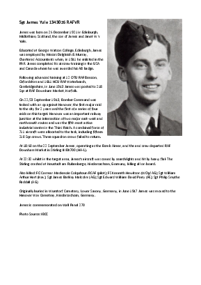 A preview of a PDF biography for Yule, James